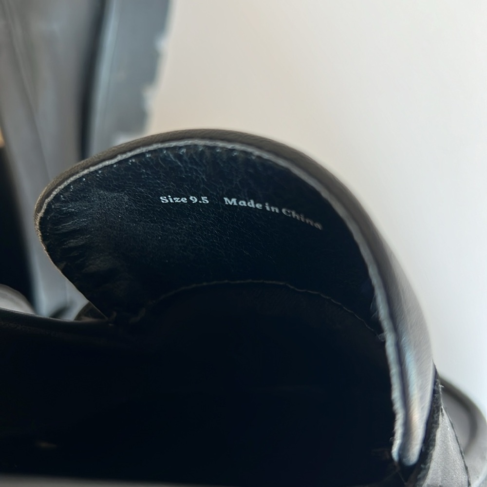 ✨SUMMER SALE✨ Dolce Vita Elias Black Chunky Rubber Sole Loafers - Picture 5 of 6